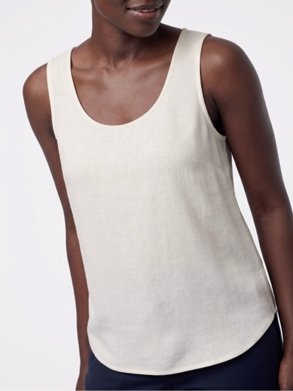 Daily Ritual Cream Scoop Neck Tank 10